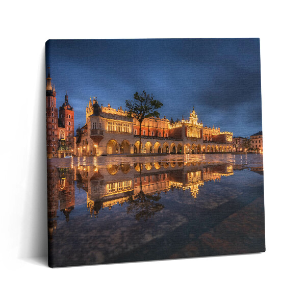 Vászonkép 60x60 Krakkó főtéri ruházati csarnok