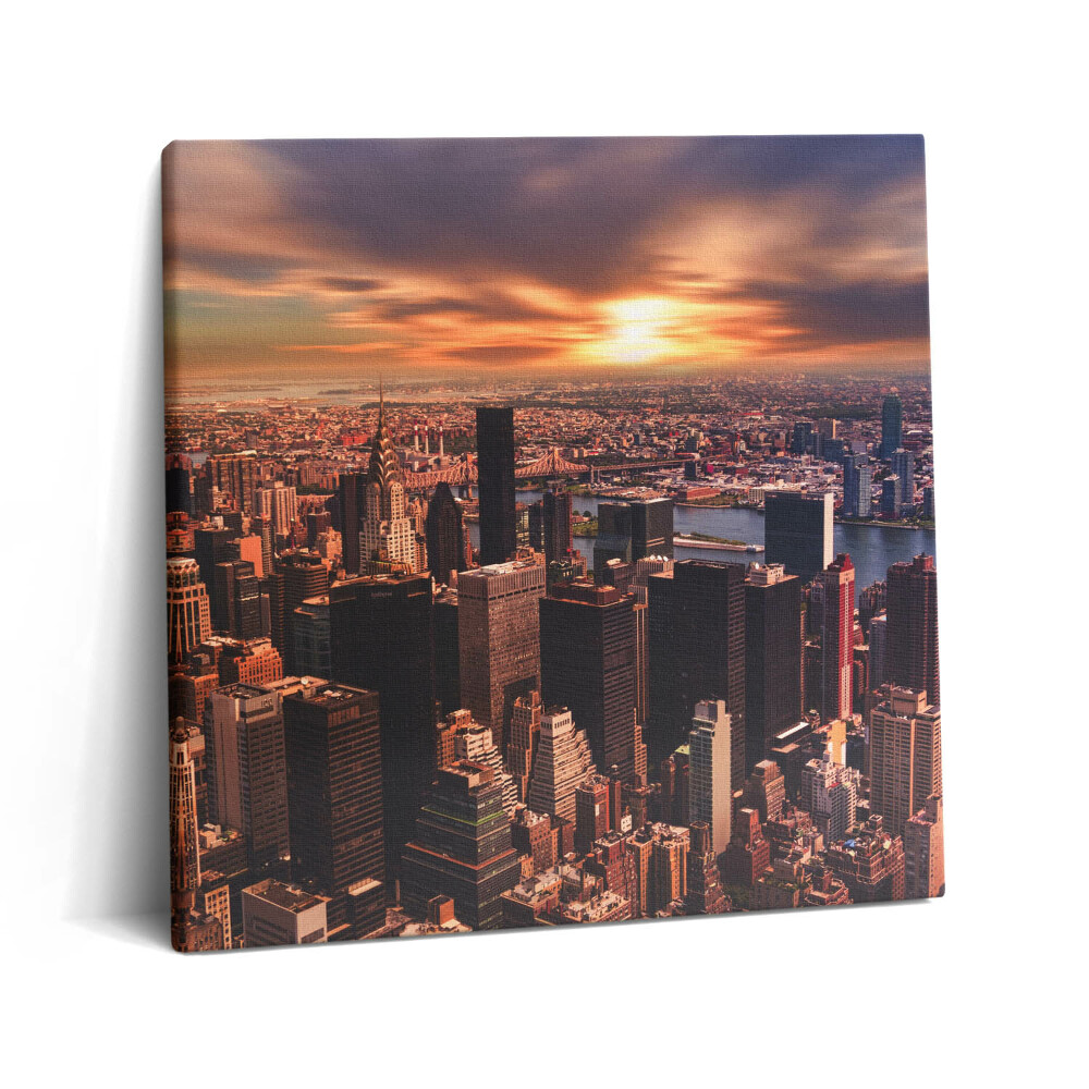 Vászonkép 60x60 New York nyugati részének tájképe