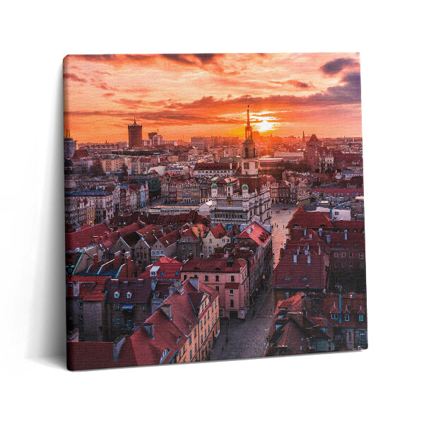 Vászonkép 60x60 Poznan - panoráma