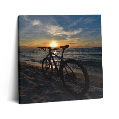 Vászonkép 60x60 Kerékpár a Balti-tengeren