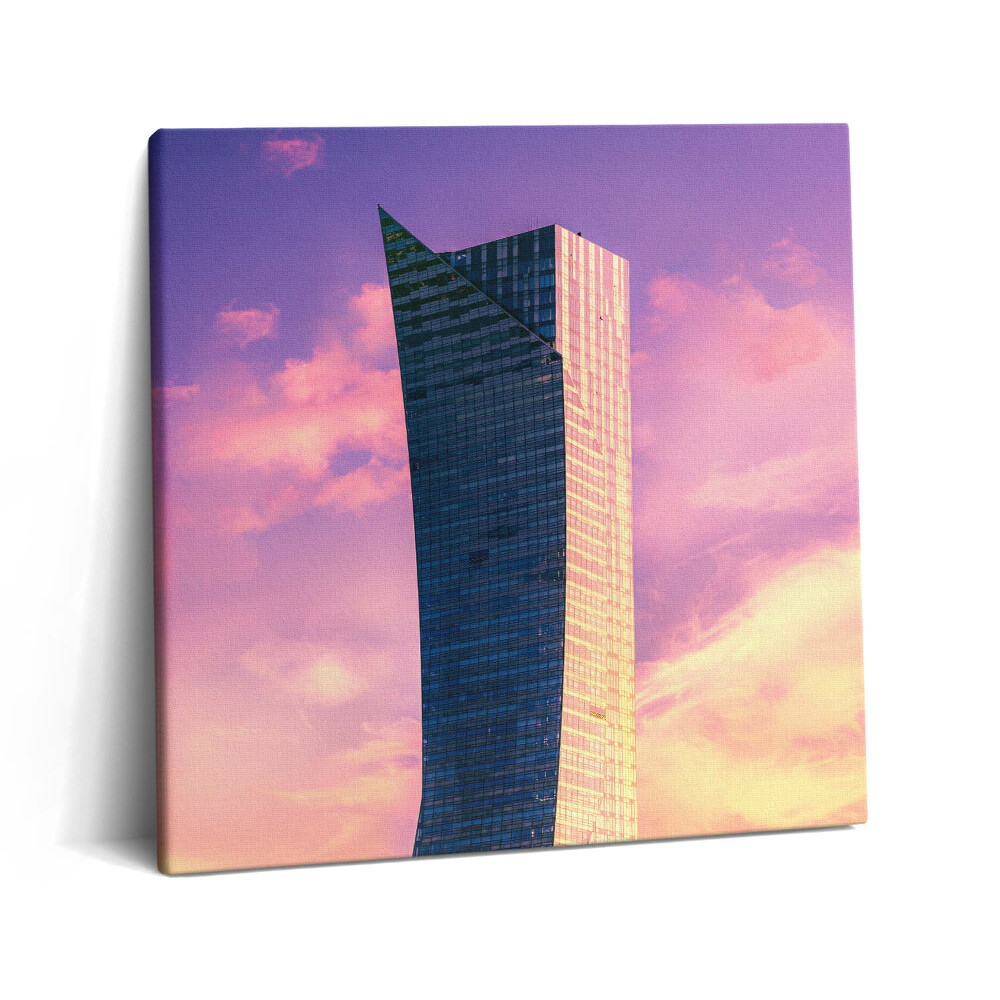 Vászonkép 60x60 Felhőkarcolók Varsóban