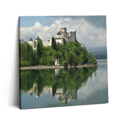 Vászonkép 60x60 Vár Niedzica felől