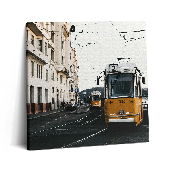 Vászonkép 60x60 Villamos jár Budapesten