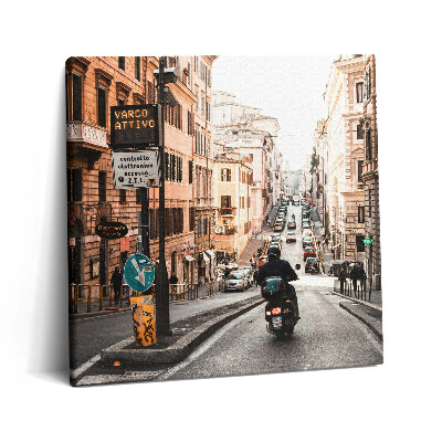 Vászonkép 60x60 Róma utcái