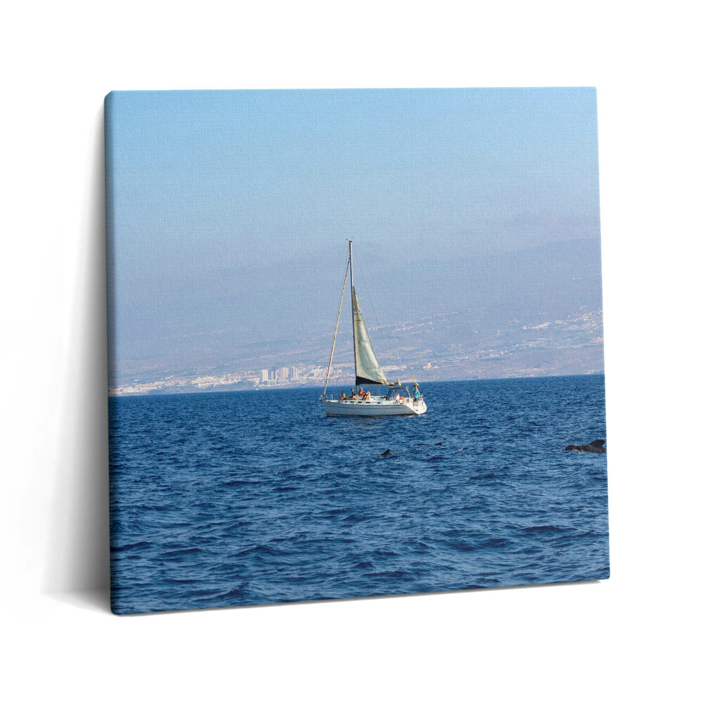 Vászonkép 60x60 Egy jacht Tenerifén