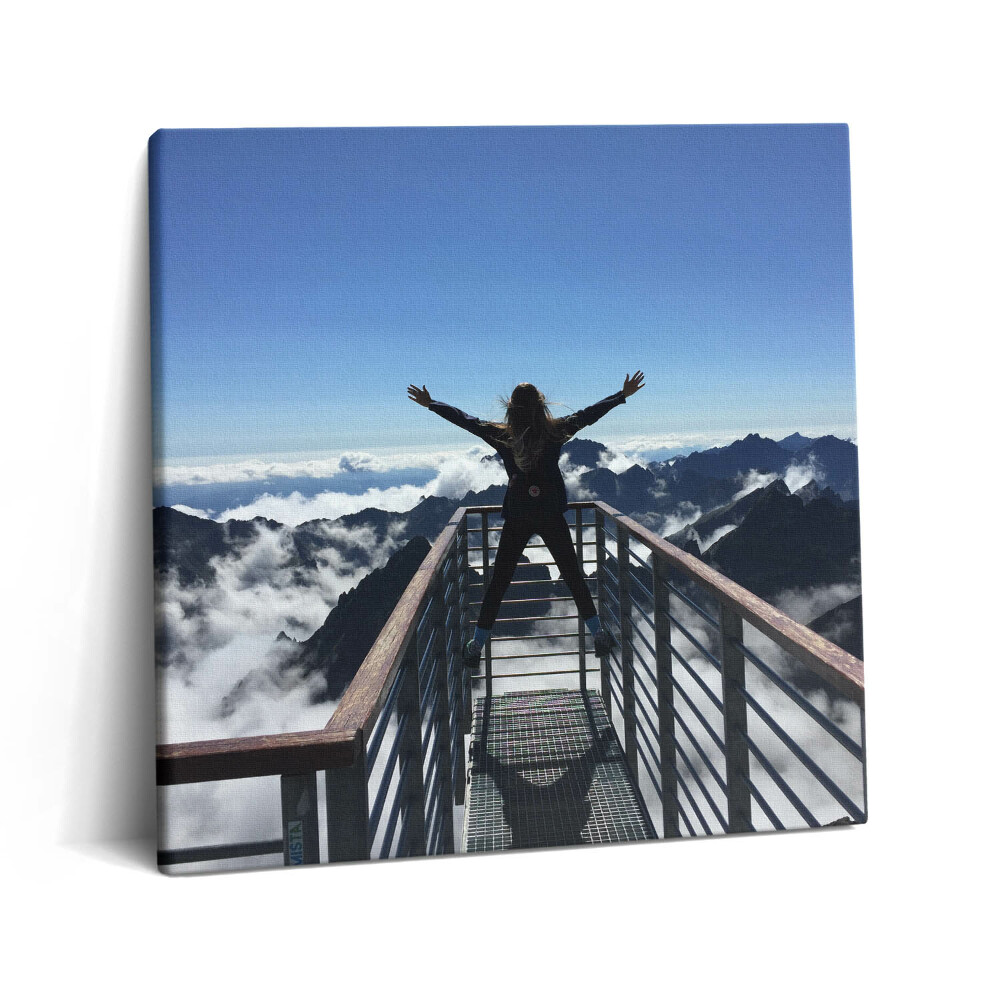 Vászonkép 60x60 Női Tátra Szlovákia