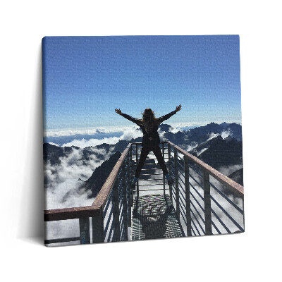 Vászonkép 60x60 Női Tátra Szlovákia