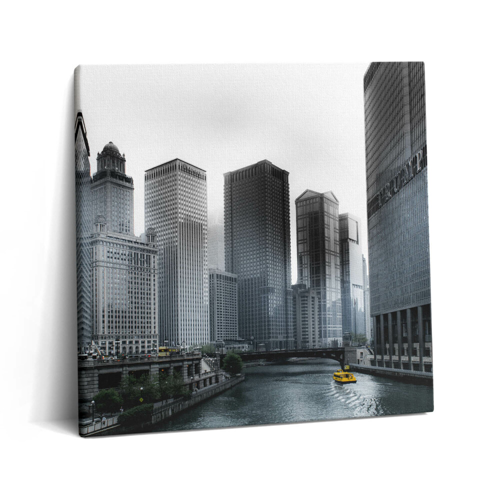 Vászonkép 60x60 Városi égbolt hajó