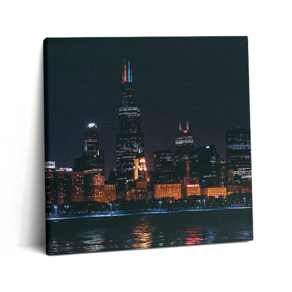 Vászonkép 60x60 Chicagói táj
