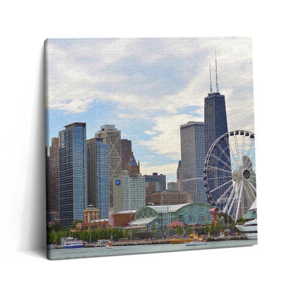 Vászonkép 60x60 Chicagói tájkép