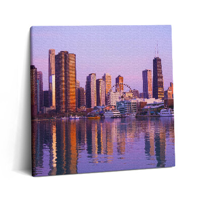 Vászonkép 60x60 Felhőkarcolók látványa az Egyesült Államokban