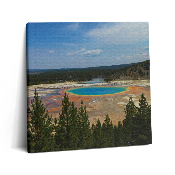 Vászonkép 60x60 Forró források a Yellowstone Nemzeti Parkban