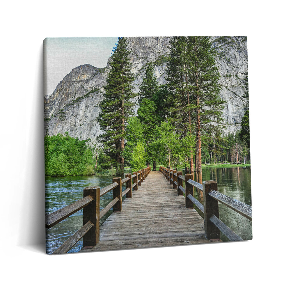 Vászonkép 60x60 Yosemite fahíd