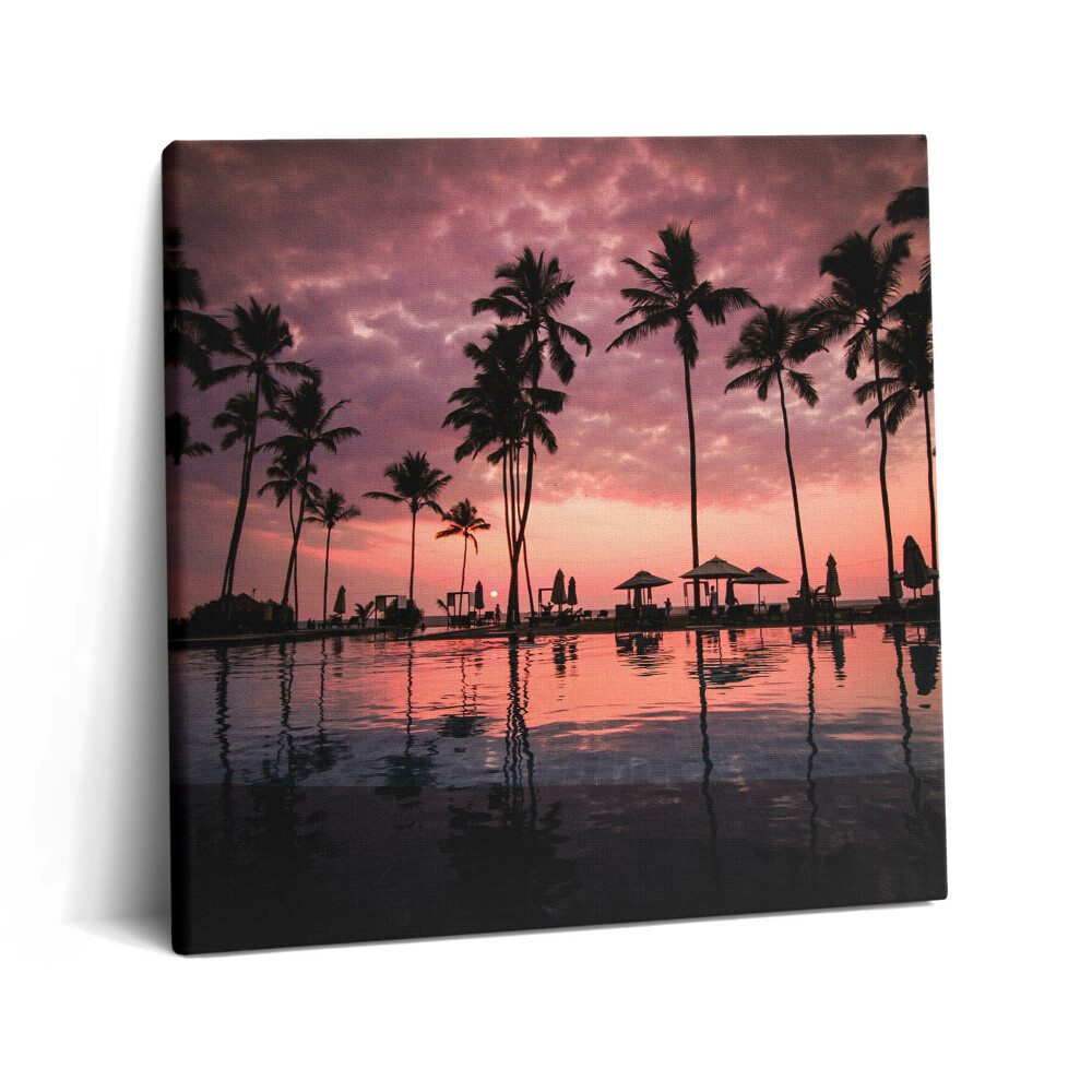 Vászonkép 60x60 Hawaii pálmafák