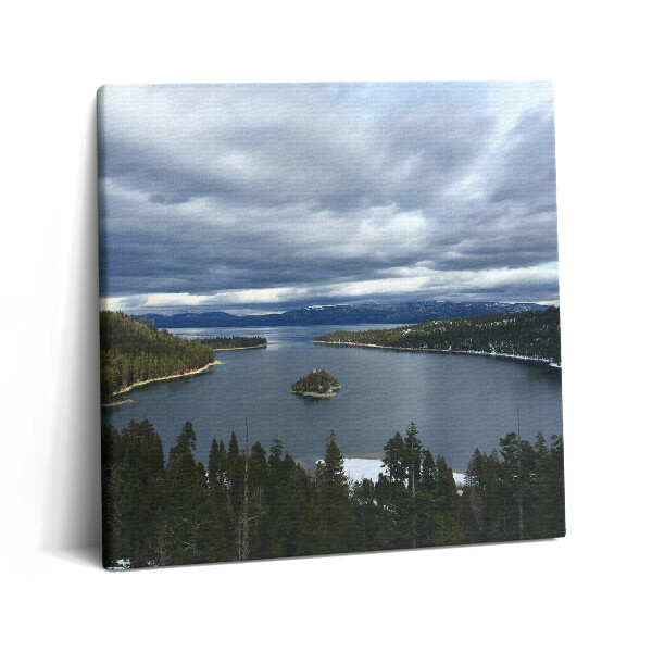 Vászonkép 60x60 Tavas táj