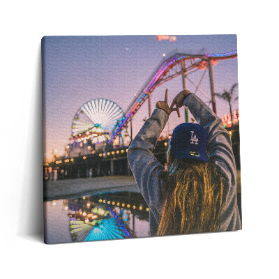 Vászonkép 60x60 Santa Monica az Egyesült Államokban