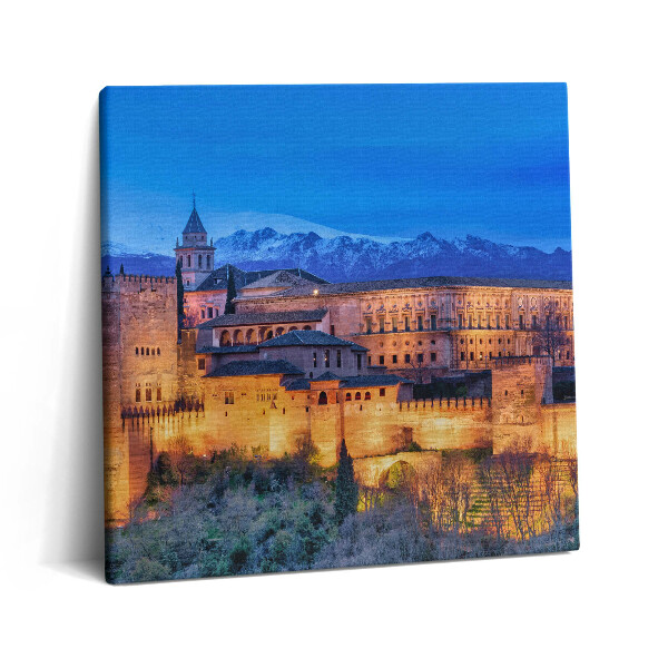 Vászonkép 60x60 Granada andalúziai falai
