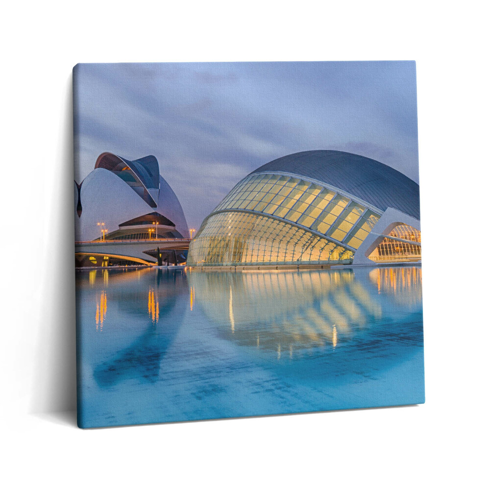 Vászonkép 60x60 Naplemente város