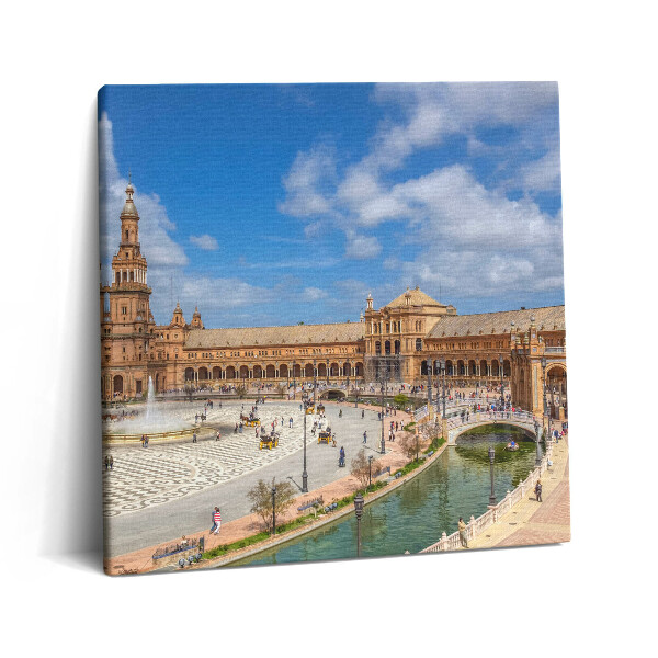 Vászonkép 60x60 Plaza de España Sevillában