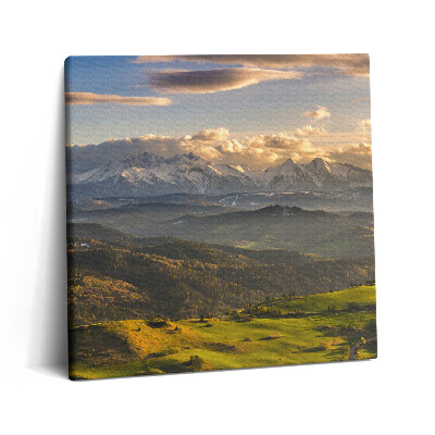Vászonkép 60x60 Pieniny Magashegység