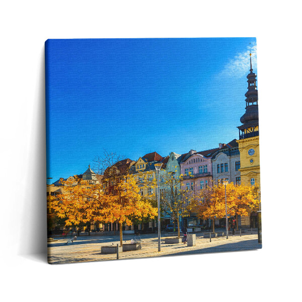 Vászonkép 60x60 Masaryk tér és a régi városháza