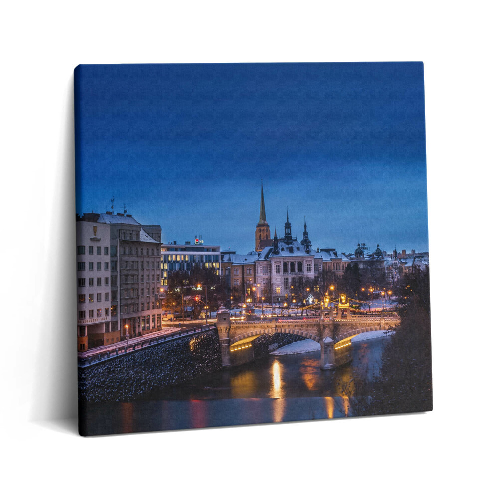 Vászonkép 60x60 Pilsen panorámája a Cseh Köztársaságban