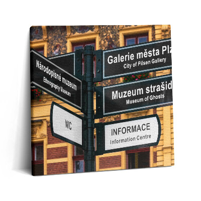 Vászonkép 60x60 Pilseni jelző