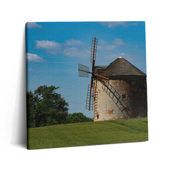 Vászonkép 60x60 Szélmalom Morvaországban