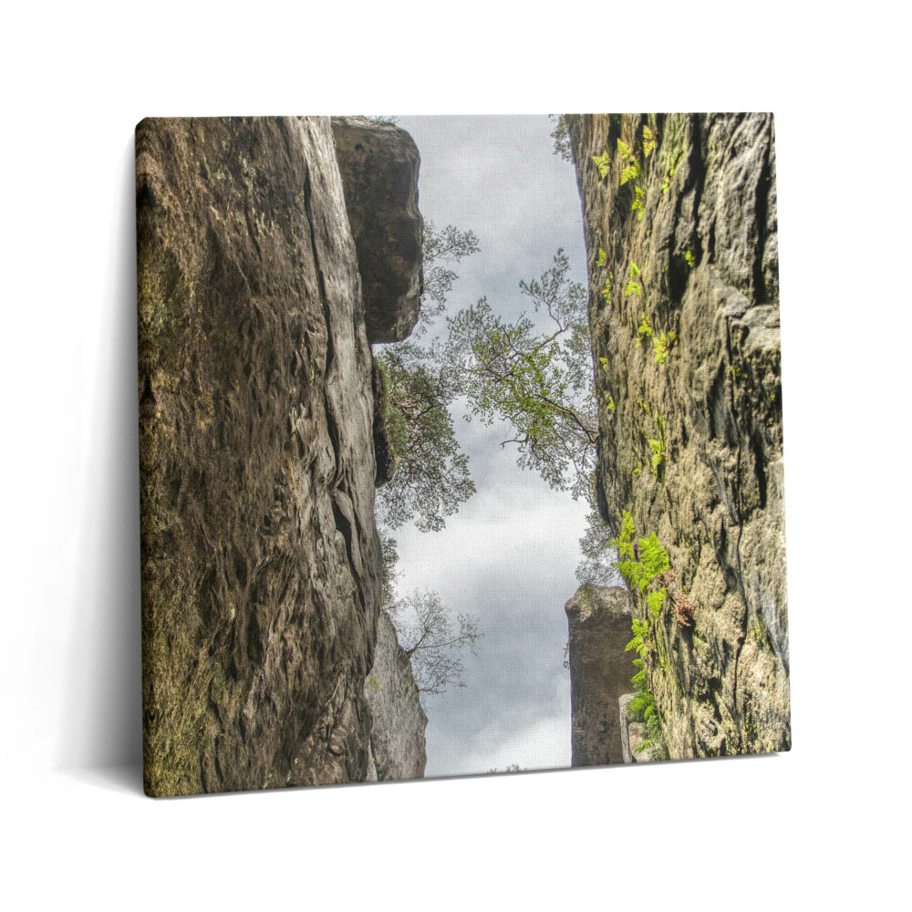 Vászonkép 60x60 Sziklaváros a Cseh Köztársaságban