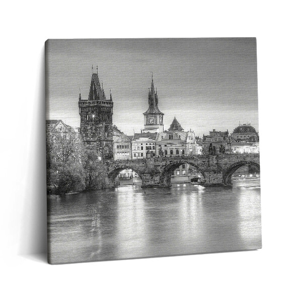 Vászonkép 60x60 A prágai Károly-híd látképe