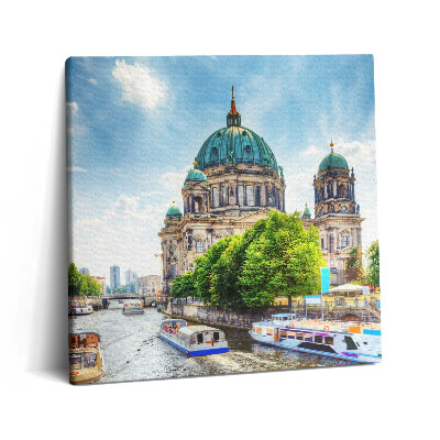 Vászonkép 60x60 Katedrális Berlinben Németországban
