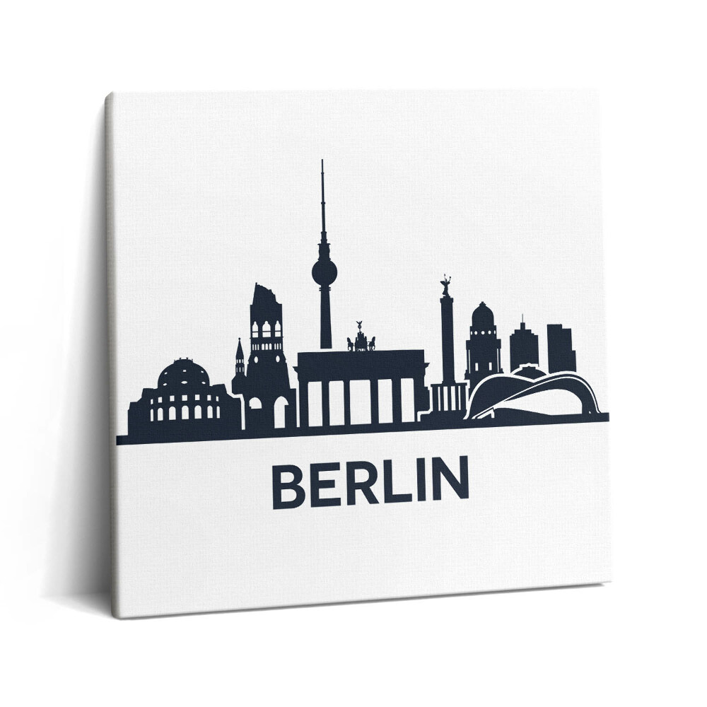 Vászonkép 60x60 Berlin városának illusztrációja