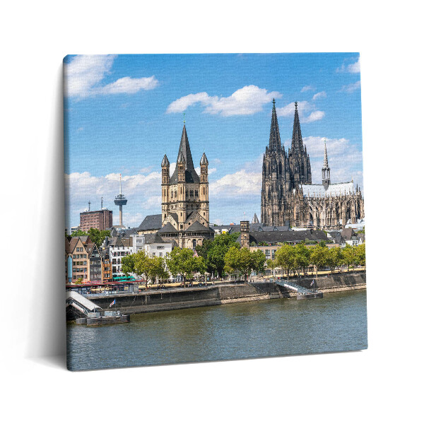 Vászonkép 60x60 Kölni panoráma