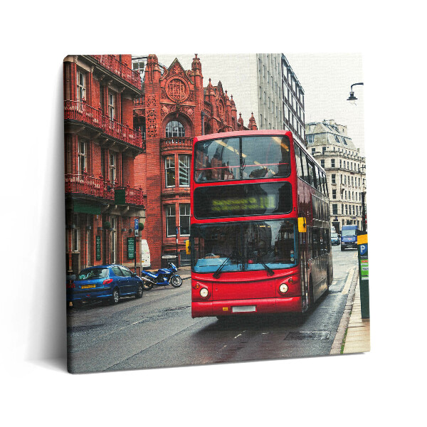 Vászonkép 60x60 Busz Birminghamben Egyesült Királyság