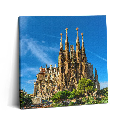 Vászonkép 60x60 Sagrada Familia katedrális