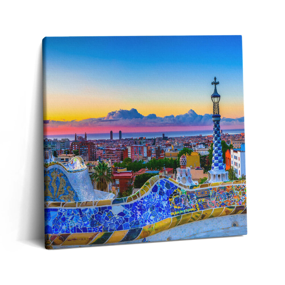 Vászonkép 60x60 Panoráma egy spanyol városról