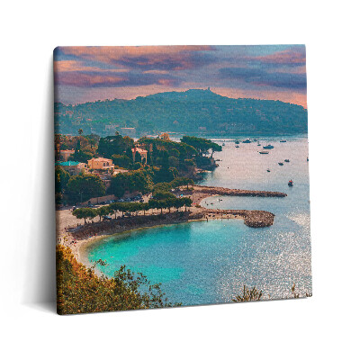Vászonkép 60x60 A francia Riviéra látképe