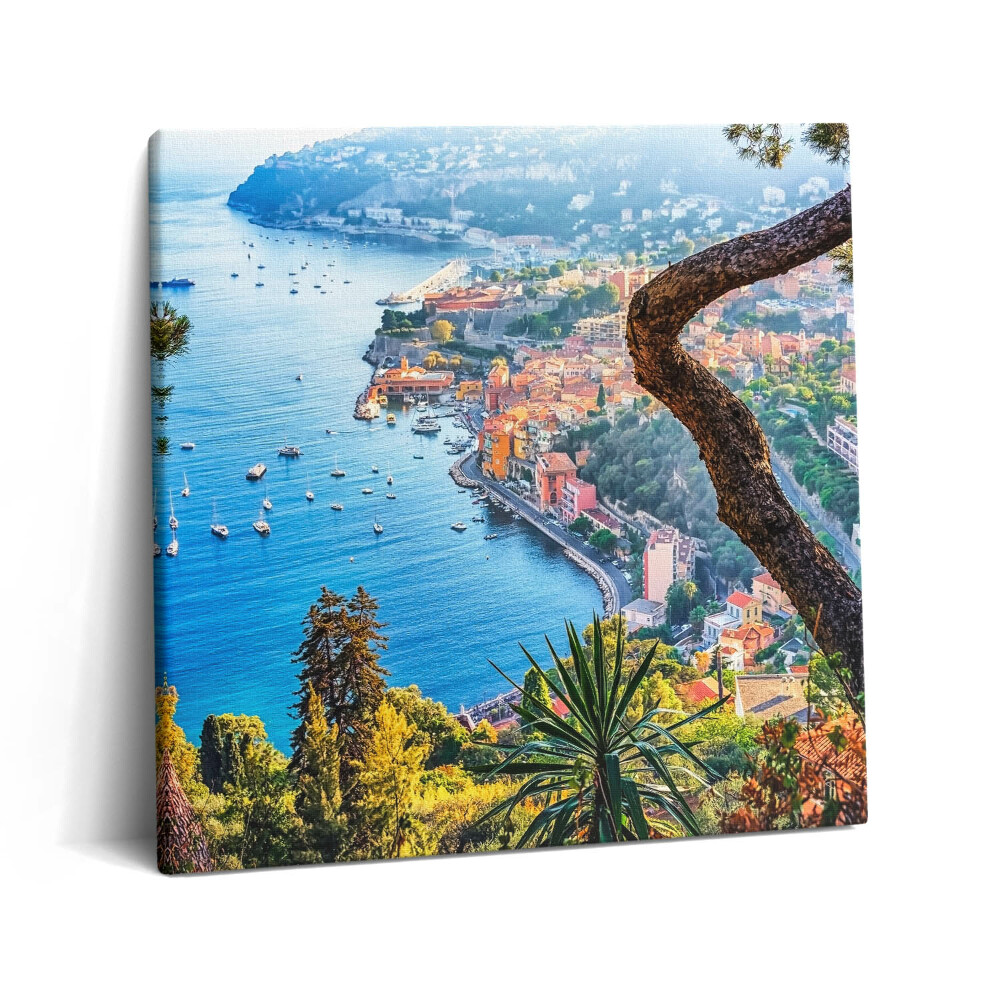 Vászonkép 60x60 Villefranche-sur-Mer falu