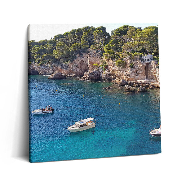 Vászonkép 60x60 Tájkép a Cap d'Antibes-nél