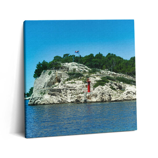 Vászonkép 60x60 Split Horvátország Festői útvonal