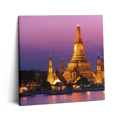 Vászonkép 60x60 Egy templom a thaiföldi Bangkokban