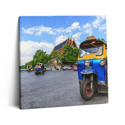 Vászonkép 60x60 Tuk tuk-taxi Bangkokban