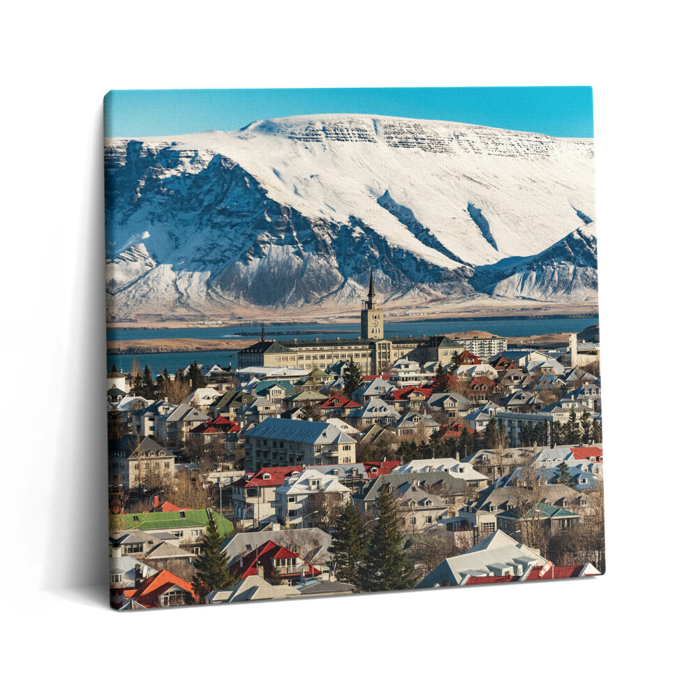 Vászonkép 60x60 Reykjavík látképe Izlandon