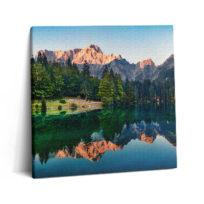 Vászonkép 60x60 Tavas táj