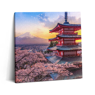 Vászonkép 60x60 Japán építkezés
