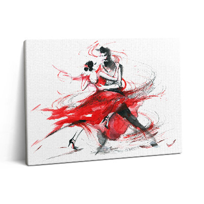 Vászonkép falra 80x60 Absztrakt egy táncoló pár
