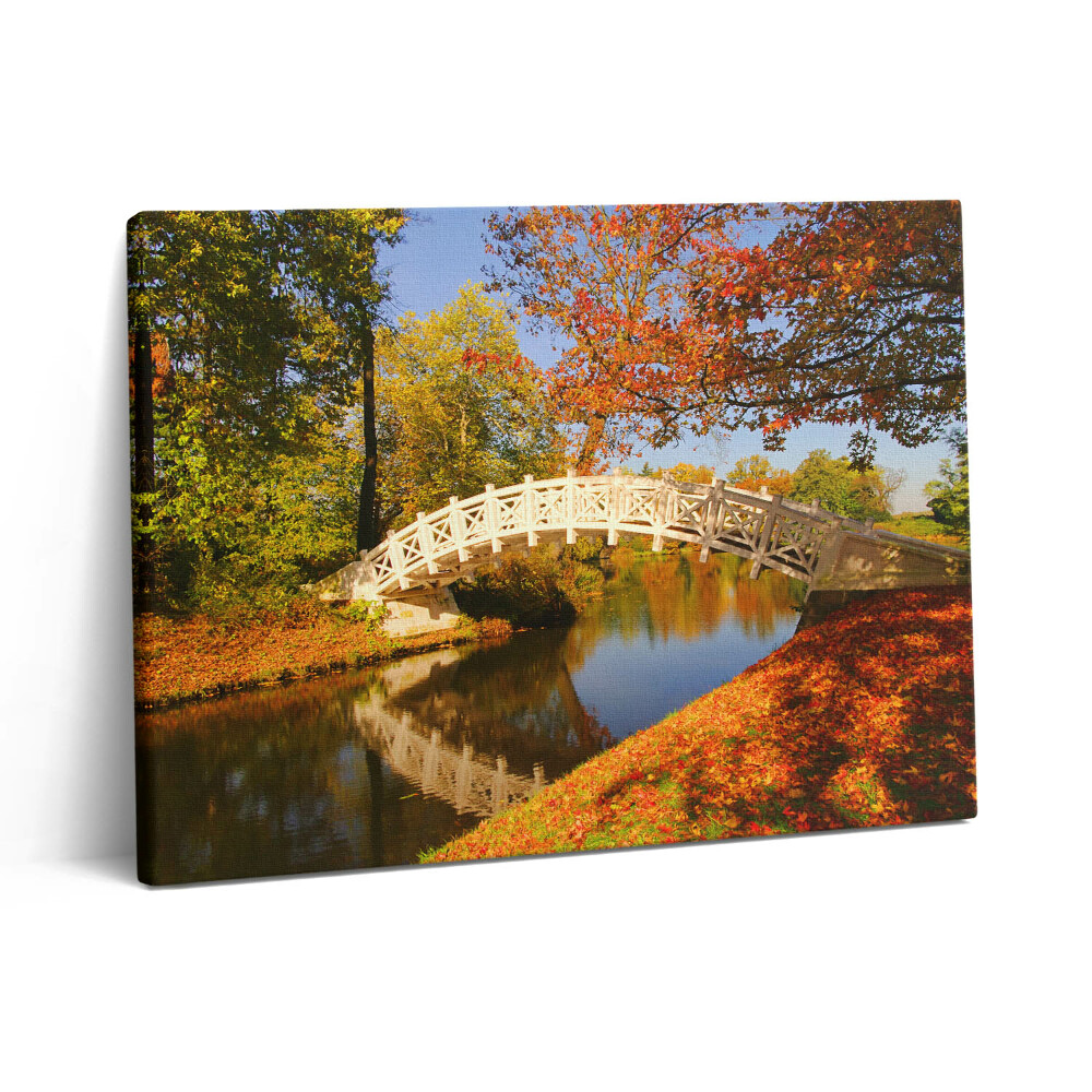 Vászonkép falra 80x60 Woerlitzer Park aranyló ősszel