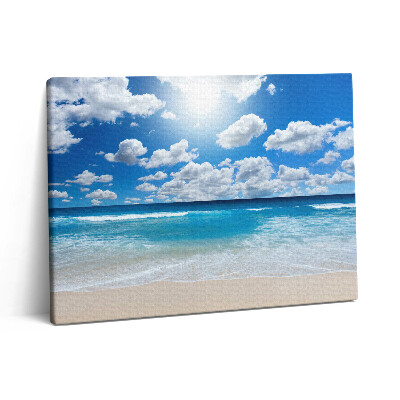 Vászonkép falra 80x60 Nagy tengerpart és horizont