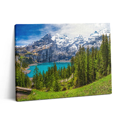 Vászonkép falra 80x60 Mezőségi és hegyvidéki táj