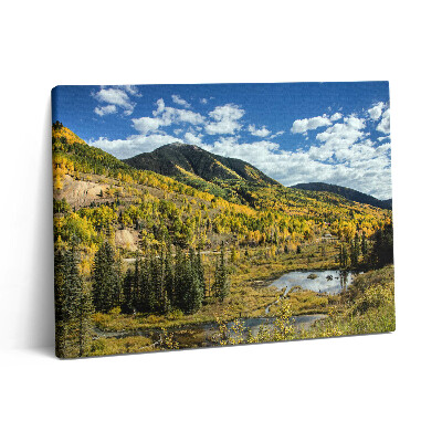 Vászonkép falra 80x60 Tájkép hegyi növényzettel